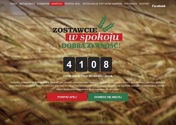 Polska żywność, petycja