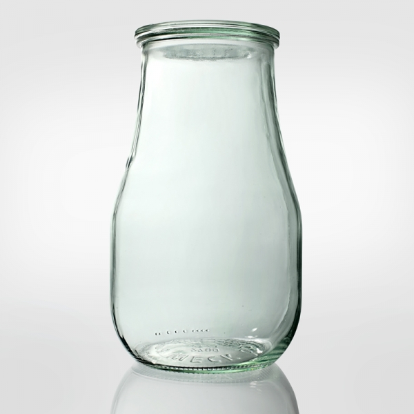 Świetny butelko-słoik np. na koktajl, wodę lub sok firmy Weck, dostępny na naszym rynku.
